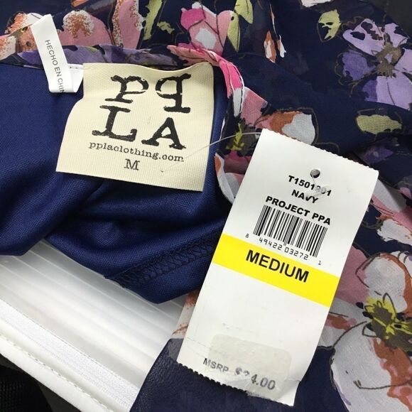 PPLA Sheer Tank Top With Embroidered Detail C3 - Picture 6 of 7